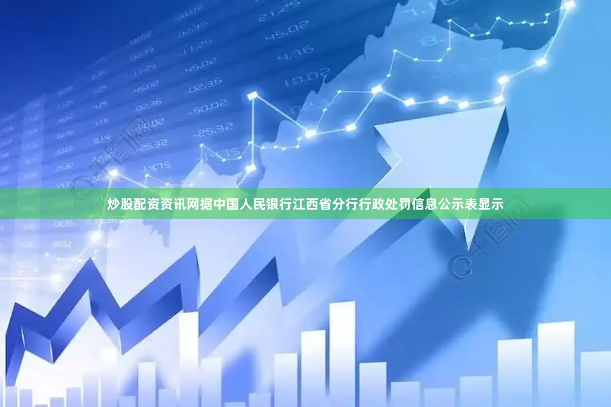 炒股配资资讯网据中国人民银行江西省分行行政处罚信息公示表显示